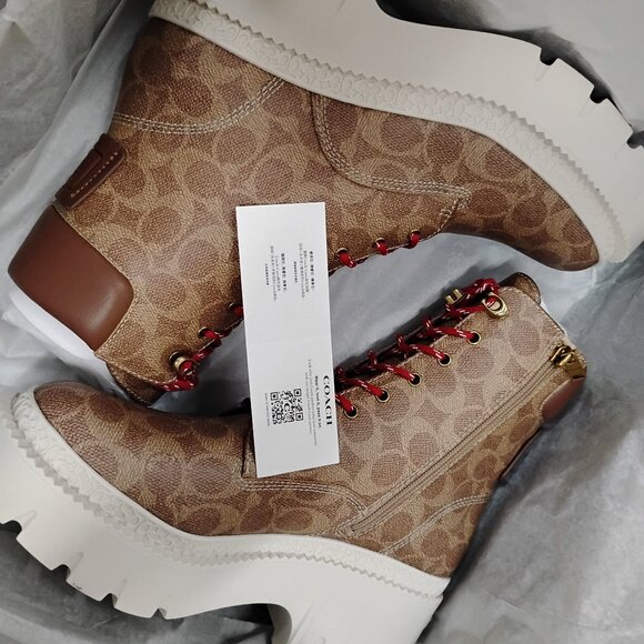 Coach Ainsely Combat Boot Sz. 10 - Picture 3 of 3